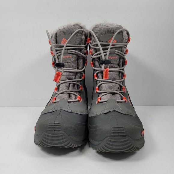 Columbia Arctic Trip Omni Girl's Waterproof Gray Snow Boots BY1333-060 US Size 5 - Picture 3 of 10